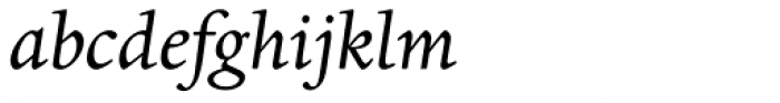 Dante MT Italic Old Style Figures Font LOWERCASE