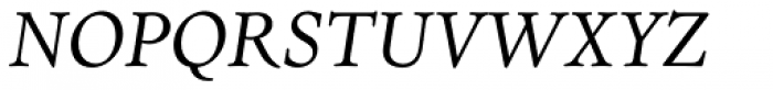 Dante MT Std Italic Font UPPERCASE