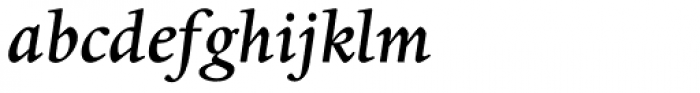 Dante Pro Medium Italic Font LOWERCASE