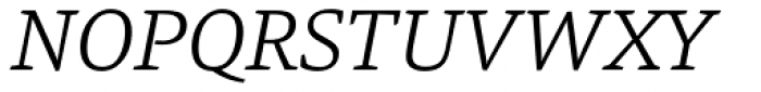 Danton Light Italic Font UPPERCASE