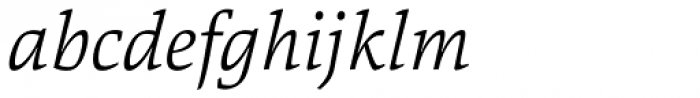 Danton Light Italic Font LOWERCASE