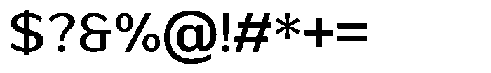 Dareva Semi Bold Display Font OTHER CHARS