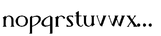 Darifty Font LOWERCASE