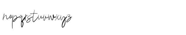 Daring Signature Font LOWERCASE