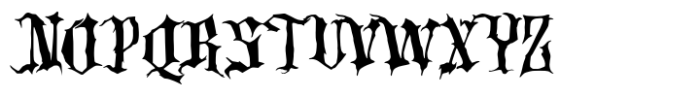 Dark Angels Font UPPERCASE