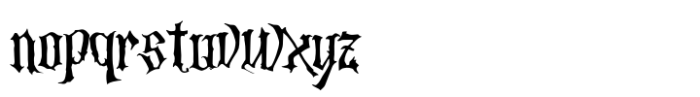 Dark Angels Font LOWERCASE