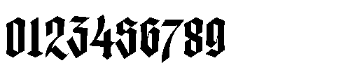Dark Heritage Font OTHER CHARS