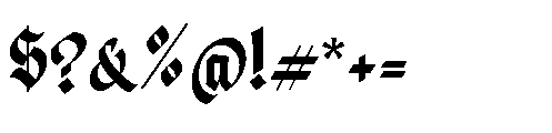 Dark Heritage Font OTHER CHARS