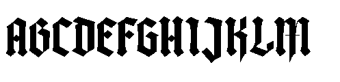 Dark Heritage Font UPPERCASE
