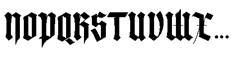 Dark Heritage Font UPPERCASE
