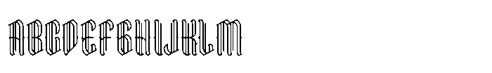 Dark King Font UPPERCASE