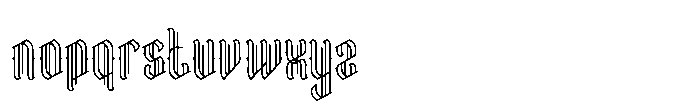 Dark King Font LOWERCASE