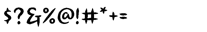Dark Knight Bold Font OTHER CHARS