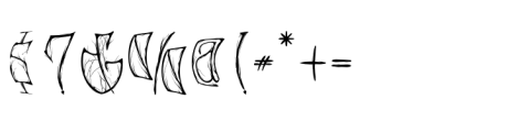 Dark Majesty Regular Font OTHER CHARS