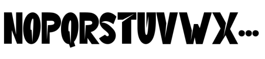 Dark Master Font UPPERCASE