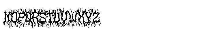 Dark Root Font LOWERCASE