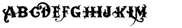 Dark Wood Two Font LOWERCASE