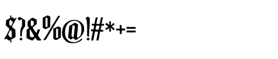 Dark brutal Font OTHER CHARS