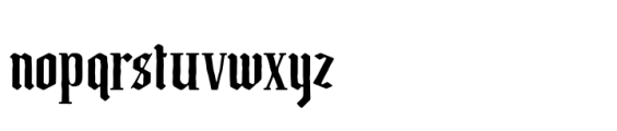 Dark brutal Font LOWERCASE