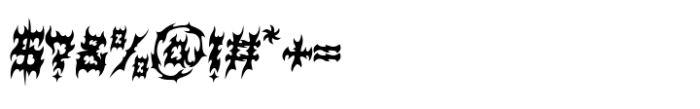 Darkbeat Outrage Font OTHER CHARS