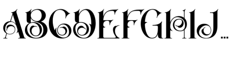 Darkbloom Regular Font UPPERCASE