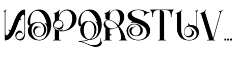 Darkbloom Regular Font UPPERCASE
