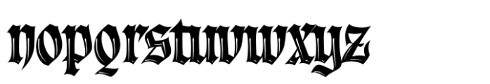 Darkcastle 2 Font LOWERCASE