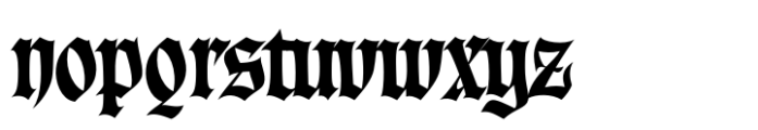 Darkcastle 4 Font LOWERCASE