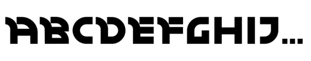 Darken Regular Font UPPERCASE