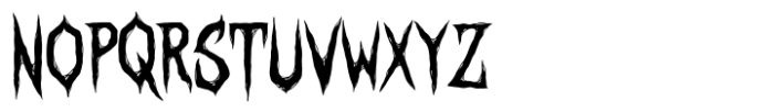 Darkest Curse Font LOWERCASE