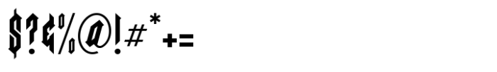 Darkness Font OTHER CHARS