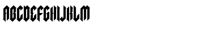Darkness Font UPPERCASE