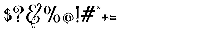 Darko Forrest Regular Font OTHER CHARS