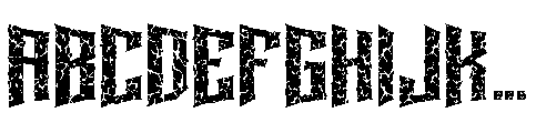 Darkore Regular Font UPPERCASE