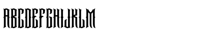 Darksad Font UPPERCASE