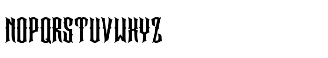 Darksad Font LOWERCASE