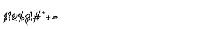 Darkwound Font OTHER CHARS