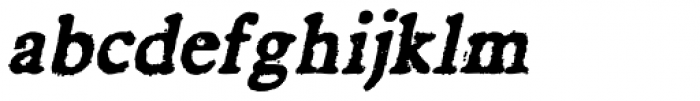 Darnalls Bold Italic Font LOWERCASE