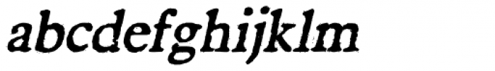 Darnalls Italic Font LOWERCASE