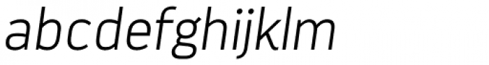 Darwin ExtraLight Italic Font LOWERCASE