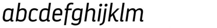 Darwin Pro Light Italic Font LOWERCASE