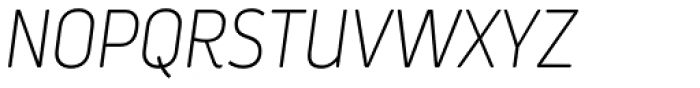 Darwin Pro Rounded Thin Italic Font UPPERCASE