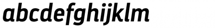 Darwin Pro Semi Bold Italic Font LOWERCASE
