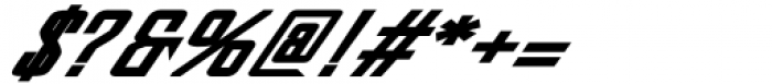 Dash Horizon Stripe Italic Font OTHER CHARS