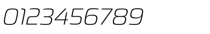 Dashford Extra Light Italic Font OTHER CHARS