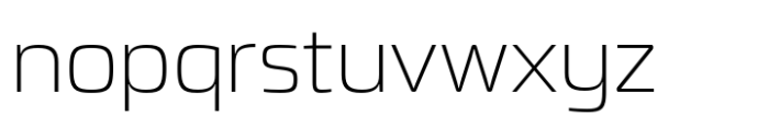 Dashford Extra Light Font LOWERCASE