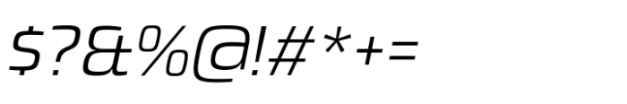Dashford Light Italic Font OTHER CHARS