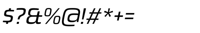 Dashford Regular Italic Font OTHER CHARS