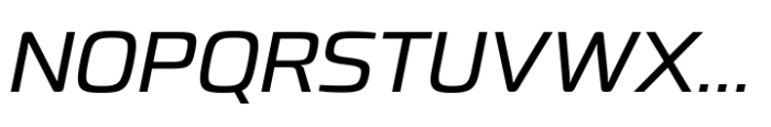Dashford Regular Italic Font UPPERCASE