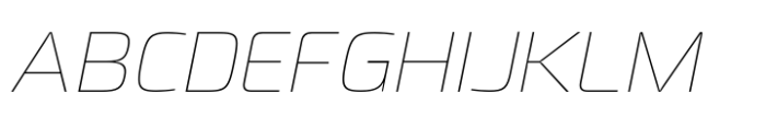 Dashford Thin Italic Font UPPERCASE